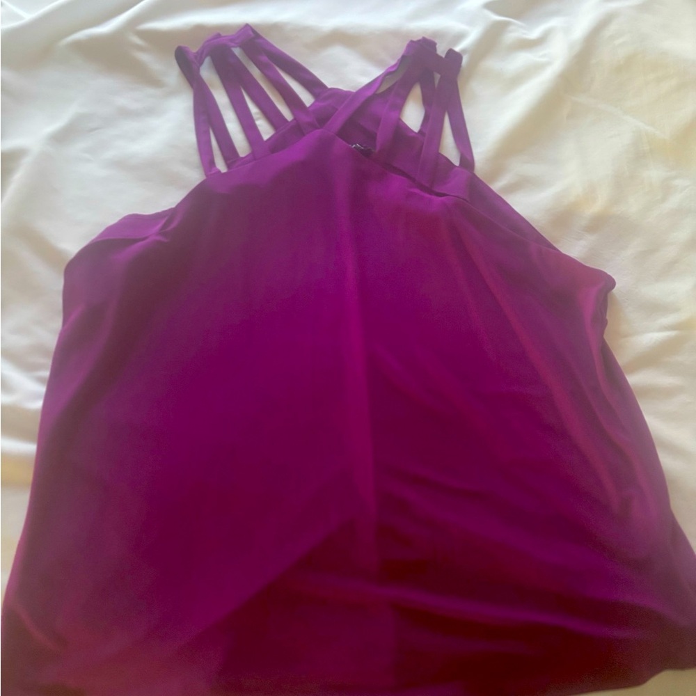 Purple sleeveless top